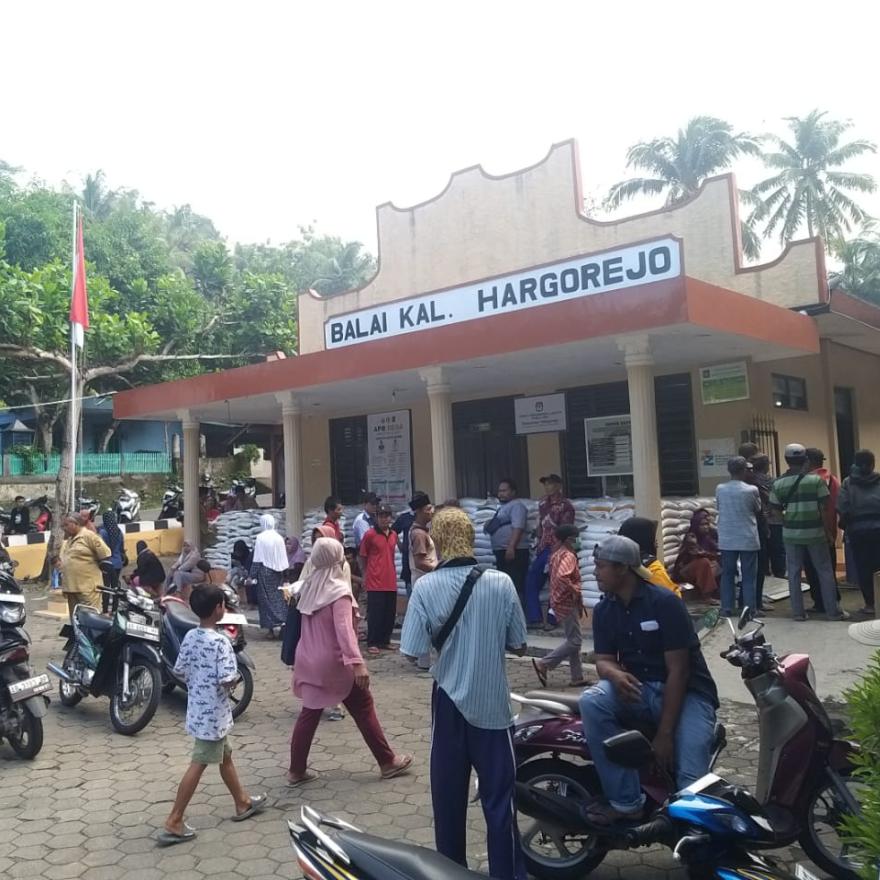 Sejumlah 1.447 KPM di Kalurahan Hargorejo Terima Bantuan Pangan CBP